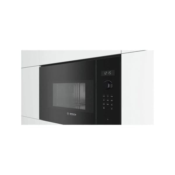 Bosch-serien | 6 BFL524MB0 Inbyggd enkelfunktions mikrovågsugn 20 liter 800 Watt vulkansvart