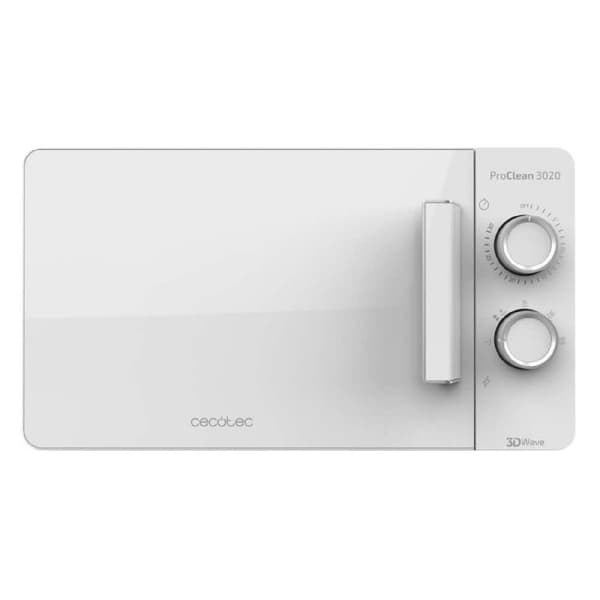 Cecotec Microwave ProClean 3020. Kapacitet 20 L, Ready2Clean-beläggning, 700 W effekt, 6 driftsnivåer, minut