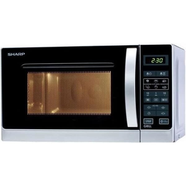 SHARP R642INW - Silver kombinerad grillmikrovågsugn - 20 L - 800 W - Grill 1000 W - Fristående