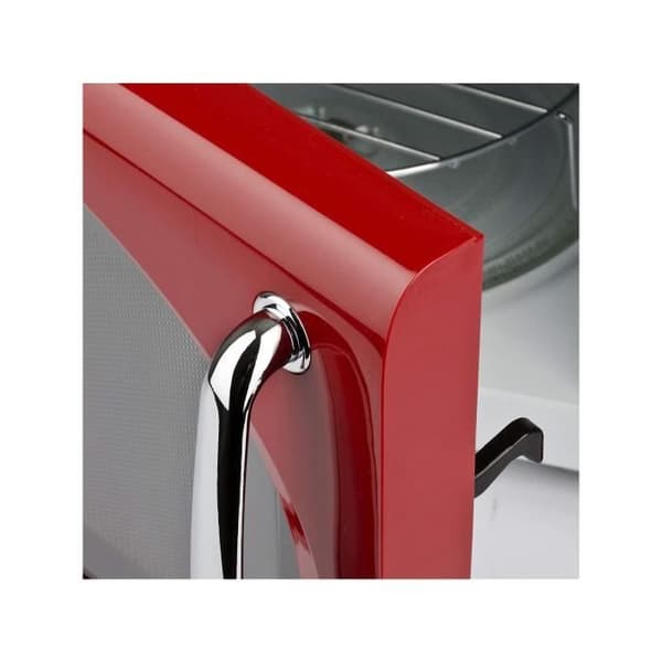 Girmi FM21 mikrovågsugn med vintagefack - 20 liter - 700 + 800 W - Röd
