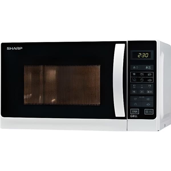 SHARP R642WW -Kombinerad mikrovågsgrill vit-20 L-800 W-Grill 1000 W-Fristående