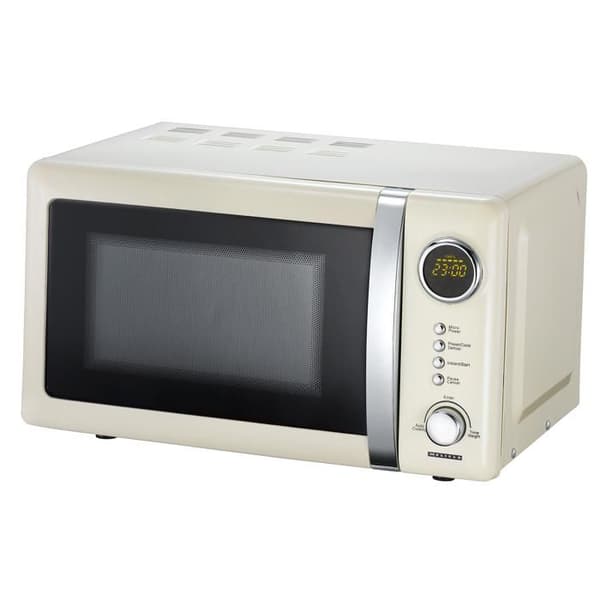 Enkelfunktions mikrovågsugn - ADEXI - 20 liter - 700 watt - Krämfärgad retrodesign