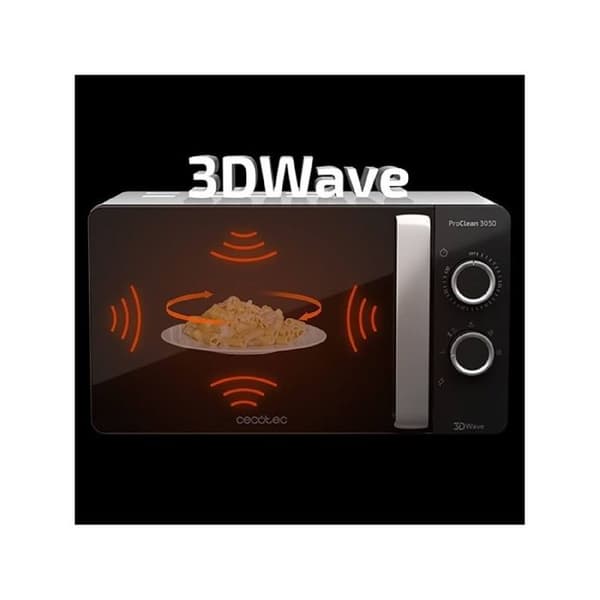 Cecotec Microwave ProClean 3050. 20 L Kapacitet, Ready2Clean Coating, 700 W Effekt, 6 Driftsnivåer, Minut