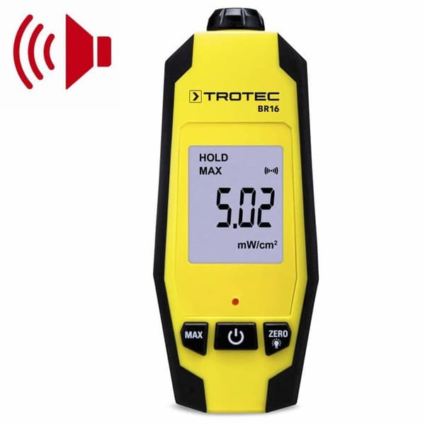 Mikrovågsindikator - TROTEC - BR16 - Läckagedetektering - Ljudlarm - Bakgrundsbelyst display