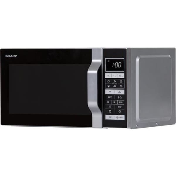 SHARP R-860S - Kombinerad mikrovågsugn 25L - Silver