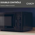Miniatyrbild 3 av 6: Candy Idea CMW20SMB 700 W 20L Svart Mikrovågsugn - Avfrostningsfunktion - Glasskiva - 5 effektnivåer