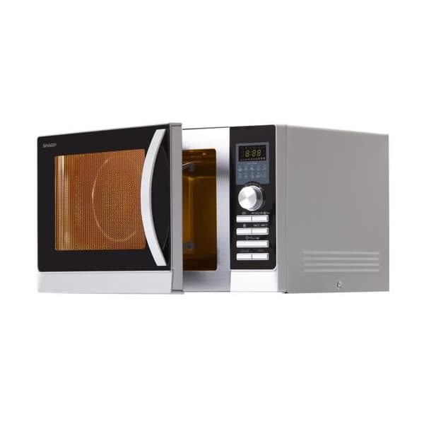 SHARP R-843INW - Kombinerad mikrovågsugn 25L - Silver