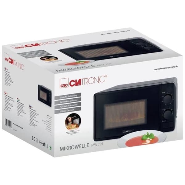 Clatronic MW 791 svart Mikrovågsugn svart 700 W