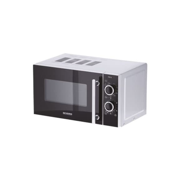 Severin MW 7771 Mikrovågsugn svart, silver 700 W grillfunktion, timerfunktion