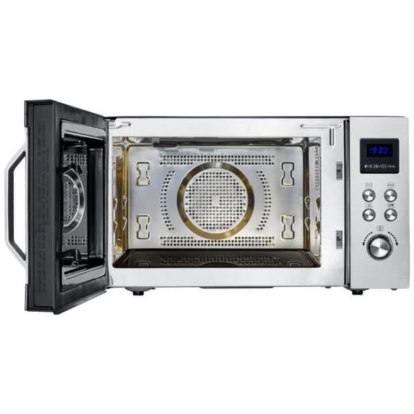 Severin MW 7777 Mikrovågsugn rostfritt stål, svart (matt) 900 W grillfunktion