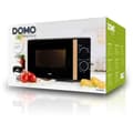Miniatyrbillede 6 af 6: DOMO DO2820 Mikrobølgeovn - 20L - 700W - 35 min timer - Optøningsfunktion - L44 x D35,8 x H 25,8 cm - Sort træfinish