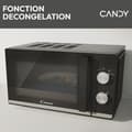 Miniatyrbild 4 av 6: Mikrovågsugn Lay Free Candy CMW20TNMB - Svart - 20L - 700W - 24.5 cm bricka