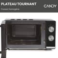Miniatyrbild 5 av 6: Mikrovågsugn Lay Free Candy CMW20TNMB - Svart - 20L - 700W - 24.5 cm bricka