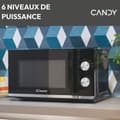 Miniatyrbild 6 av 6: Mikrovågsugn Lay Free Candy CMW20TNMB - Svart - 20L - 700W - 24.5 cm bricka