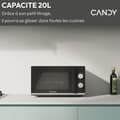 Miniatyrbild 2 av 6: Mikrovågsugn Lay Free Candy CMW20TNMB - Svart - 20L - 700W - 24.5 cm bricka