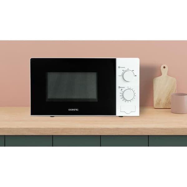 OCEANIC MO20W11 Mikrovågsugn Vit 45,4 x H26,1 x D32,6 cm - 20L