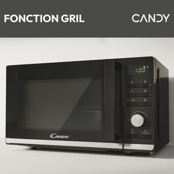 Candy Moderna CMGA20TNDB 700W 20L Digital Sort Grill Mikrobølgeovn - Optøningsfunktion - 11 Effektniveauer - 19 Automatiske Menuer