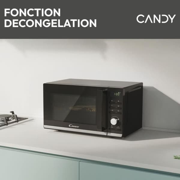 Candy Moderna CMGA20TNDB 700W 20L Digital Sort Grill Mikrobølgeovn - Optøningsfunktion - 11 Effektniveauer - 19 Automatiske Menuer