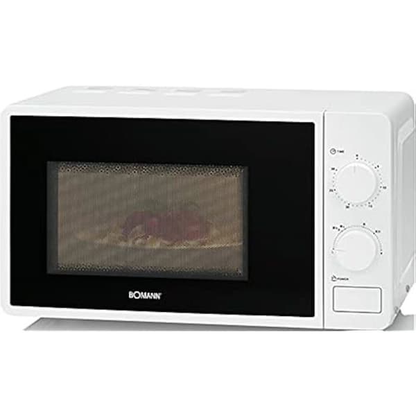 Bomann MW 6014 CB Bänkskiva Mikrovågsugn Endast 20 L 700 W Vit