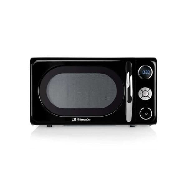 En elegant och digital mikrovågsugn, svart design, förutom sina 700W effekt, har den en 900W grill, en kapacitet på