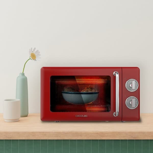 Mikrobølgeovnen Cecotec ProClean 3110 Retro 700 W 20 L Rød
