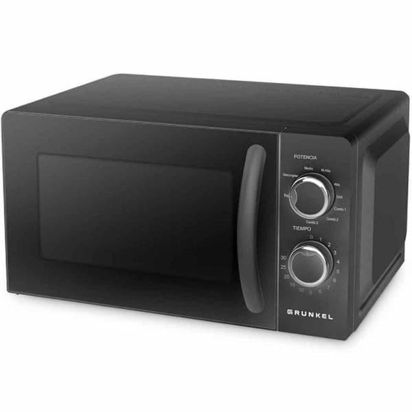 Mikrobølgeovnen Grunkel MWG-20NG 700 W 20 L Hvid Sort