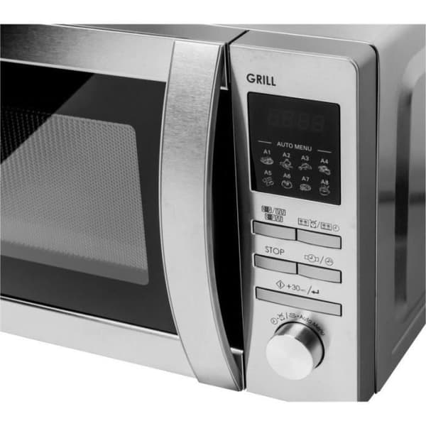 SHARP R622STWE Kombigrill mikrovågsugn i rostfritt stål - 20 L - 800 W - Grill 1000 W - Fristående