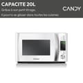 Miniatyrbild 1 av 6: Candy Timeless CMXW20DW 700W 20L Digital Vit Mikrovågsugn - Upptiningsfunktion - 5 Effektnivåer - 10 Automatiska Menyer