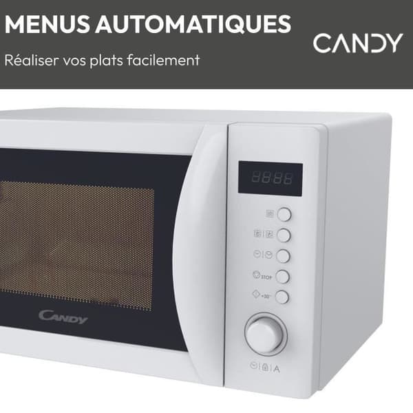 Candy Idea CMWA20SDLW 700W Digital Mikrovågsugn 20L Vit - Upptiningsfunktion - 5 Effektnivåer - 8 Automatiska Menyer