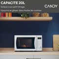 Miniatyrbild 2 av 6: Candy Idea CMWA20SDLW 700W Digital Mikrovågsugn 20L Vit - Upptiningsfunktion - 5 Effektnivåer - 8 Automatiska Menyer