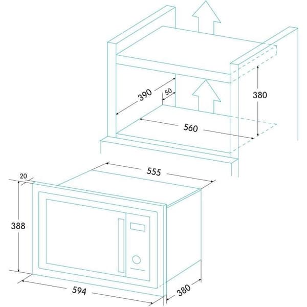 Mikrovågsugn EDESA EMW2530IGXWH 929270349 - Vit 25 L 900 W