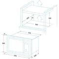 Miniatyrbild 2 av 3: Mikrovågsugn EDESA EMW2530IGXWH 929270349 - Vit 25 L 900 W