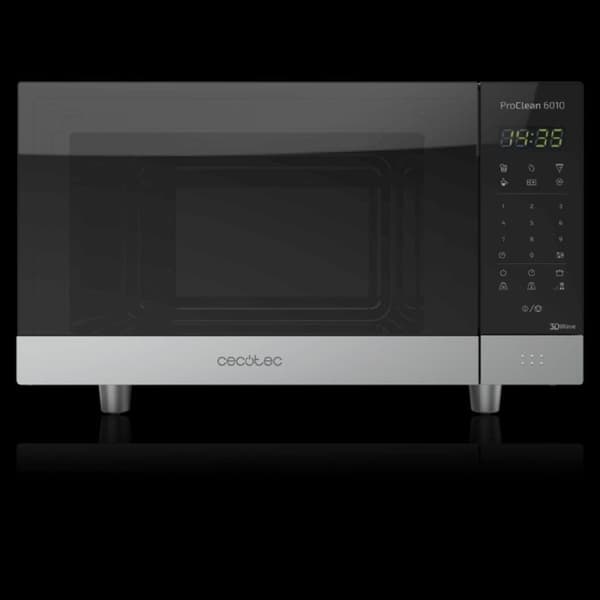 Cecotec ProClean 6010 - ProClean 6010 digital mikrovågsugn med Ready2Clean-beläggning, 3DWave-teknik, 800 W, 23 l, elegant design