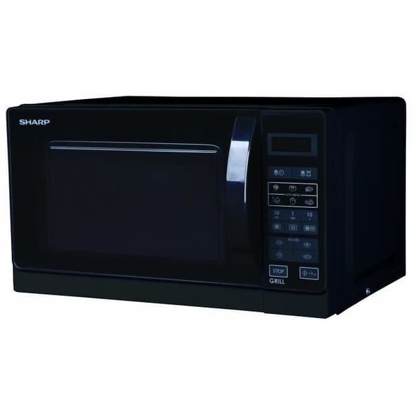 SHARP R-742BKW - Mikrovågsugn - Svart - 25L - 900 W - Grill 1000 W - Fristående