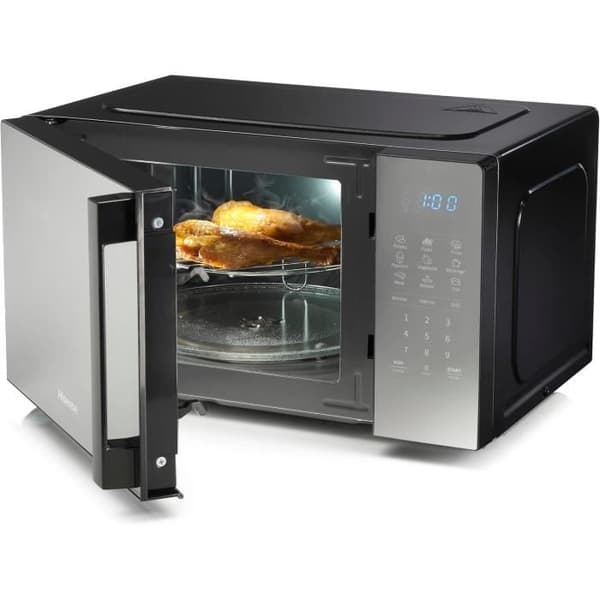 Micro-ondes Hisense H20MOMBS4HG 20L, vänsterhängd dörr, LED-display med knappar, 9 funktioner, 700W, rörgrill, färg