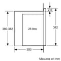 Pikkukuva 8 / 11: Mikroaaltouuni BOSCH Musta 900 W 25 L
