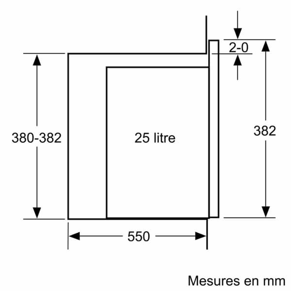 Mikroaaltouuni BOSCH Musta 900 W 25 L
