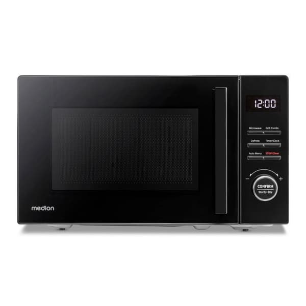Mikrovågsugn Grill - MEDION MD12021 - 20L - 800/1000W - 9 Program - Svart