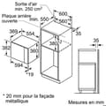 Pikkukuva 4 / 6: Bosch Serie | 4 BFL553MS0 Inbyggd mikrovågsugn med en funktion 25 liter 900 Watt rostfritt stål