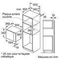 Pikkukuva 5 / 6: Bosch Serie | 4 BFL553MS0 Inbyggd mikrovågsugn med en funktion 25 liter 900 Watt rostfritt stål