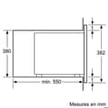 Pikkukuva 2 / 6: Bosch Serie | 4 BFL553MS0 Inbyggd mikrovågsugn med en funktion 25 liter 900 Watt rostfritt stål