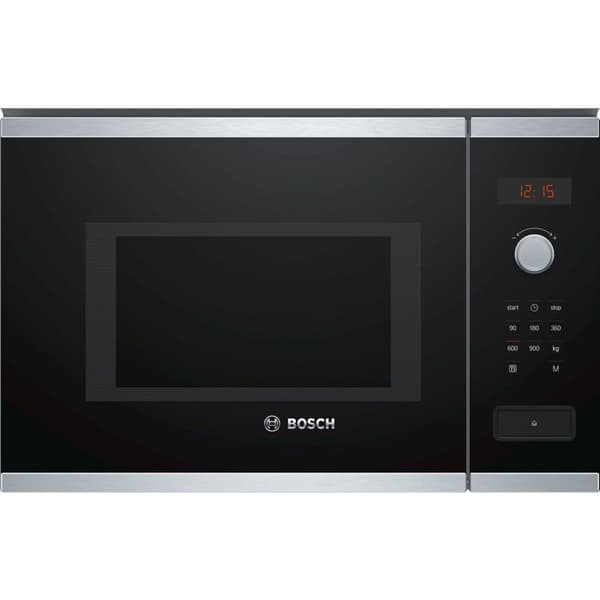 Bosch Serie | 4 BFL553MS0 Inbyggd mikrovågsugn med en funktion 25 liter 900 Watt rostfritt stål