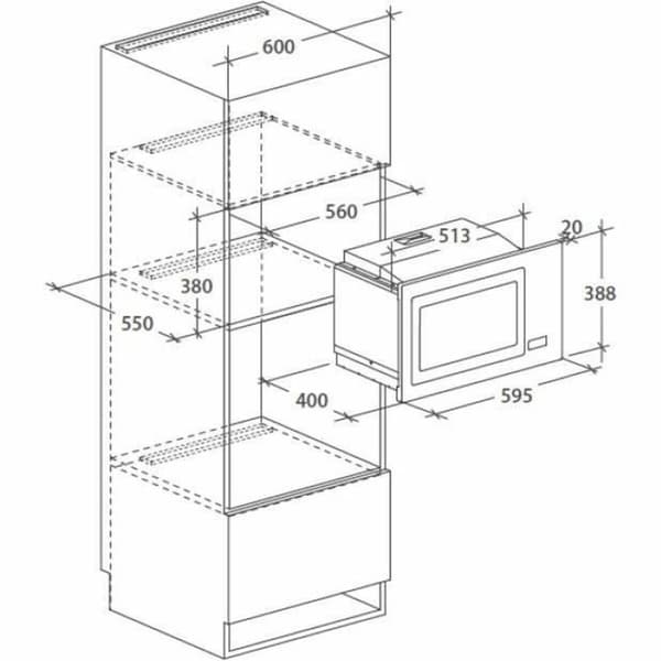 Mikrovågsugnen Rosieres RMG28DF 900 W 28 L