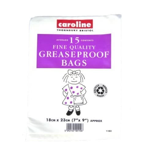 Caroline Fettsäkra väskor (paket med 15)