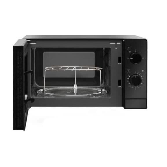 AMICA AMMF20M1B svart 700W mikrovågsugn - Avfrostning och standardfunktioner - 20L kapacitet