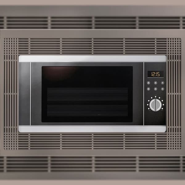 Mikrovågsram - EMUCA - 600 mm - Borstat nickel - Plast - Lätt integration