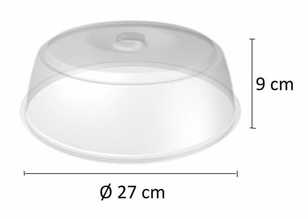Branq mikrovågsfodral - nödvändig för hemmet Mikrovågsfodral, plast, BPA-fri, transparent, 27 x 9 cm