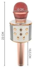 Miniatyrbild 3 av 3: Karaoke mikrofon med högtalare Rosa guld