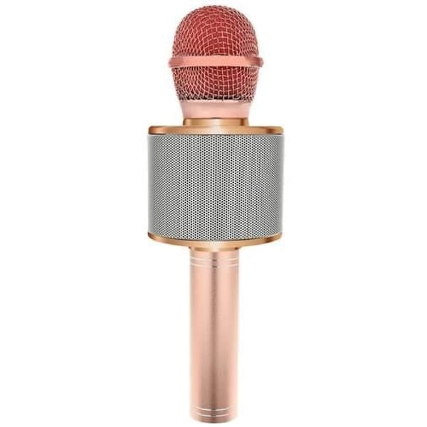 Karaoke mikrofon med högtalare Rosa guld