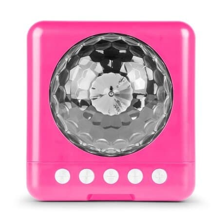 KAR15B Karaoke Högtalare med 2 mikrofoner, Rosa